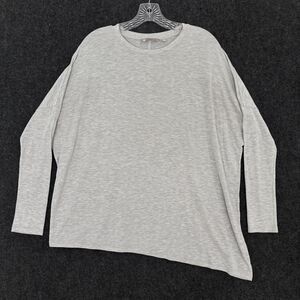 Athleta Cloudlight Relaxed Shirt Women's XS Gray Asymmetrical Hem Tunic Top
